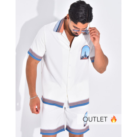 Ensemble short et chemise "Algéria"