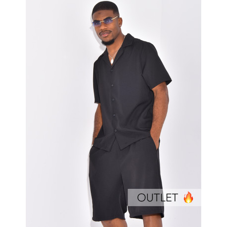 Ensemble uni short et chemise