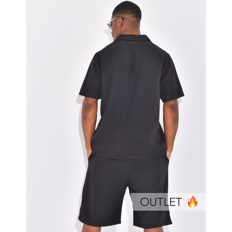 Ensemble uni short et chemise