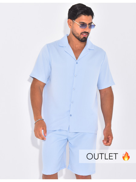 Ensemble uni short et chemise