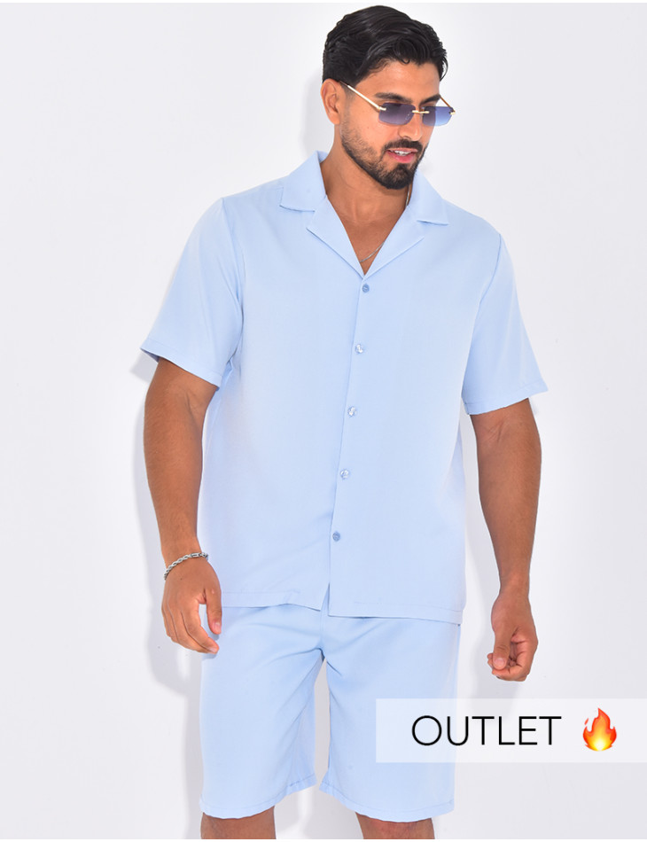 Ensemble uni short et chemise