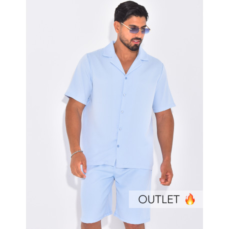 Ensemble uni short et chemise