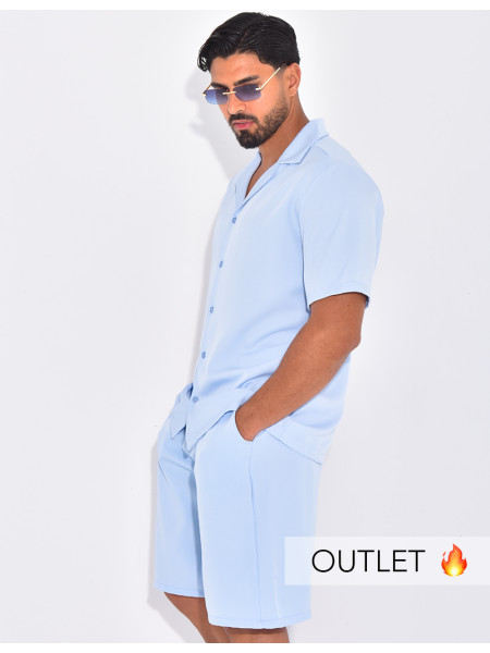 Ensemble uni short et chemise