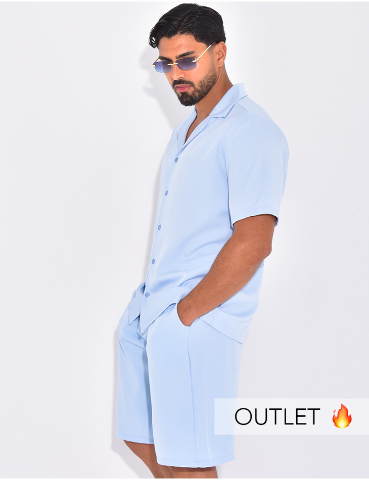 Ensemble uni short et chemise