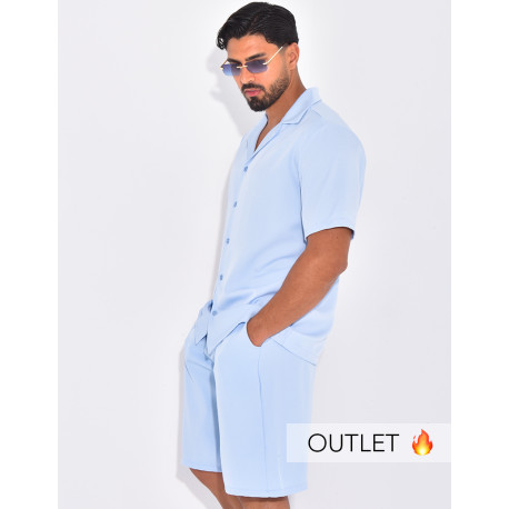 Ensemble uni short et chemise