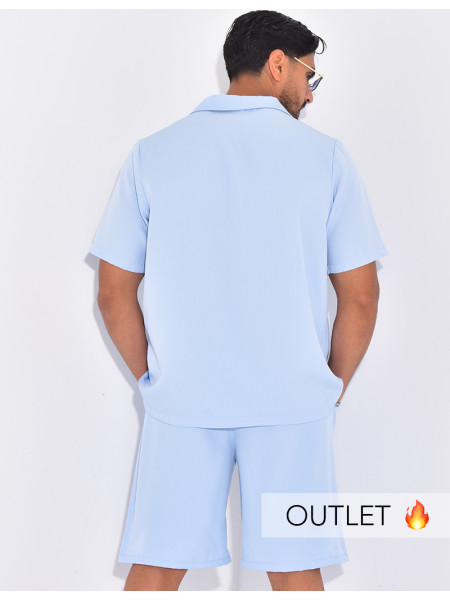 Ensemble uni short et chemise