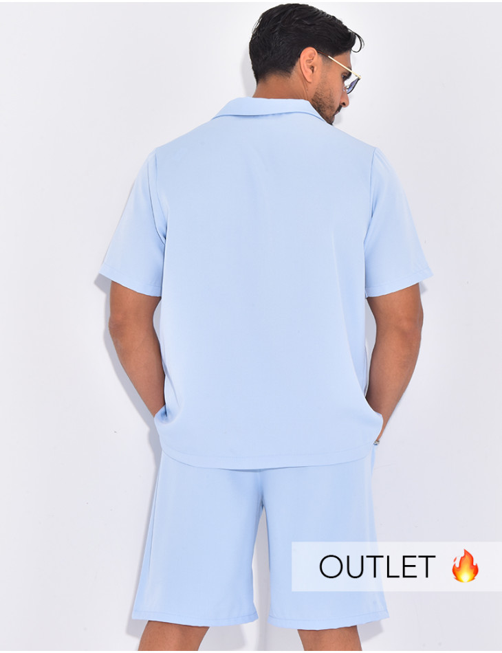 Ensemble uni short et chemise