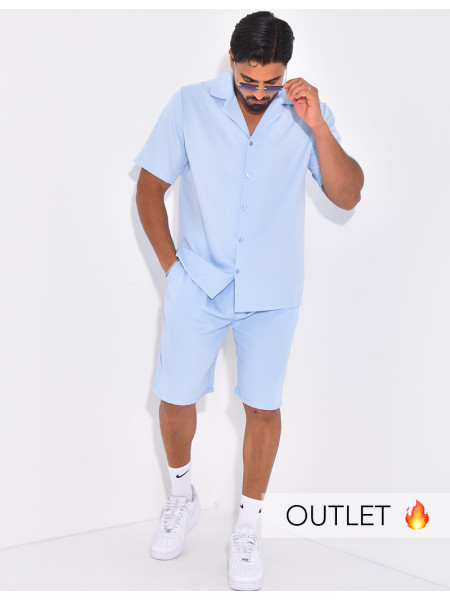 Ensemble uni short et chemise