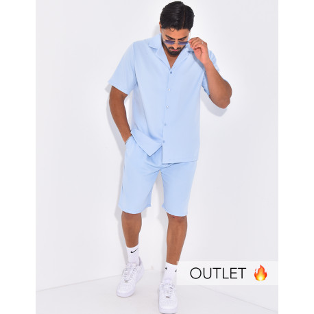 Ensemble uni short et chemise