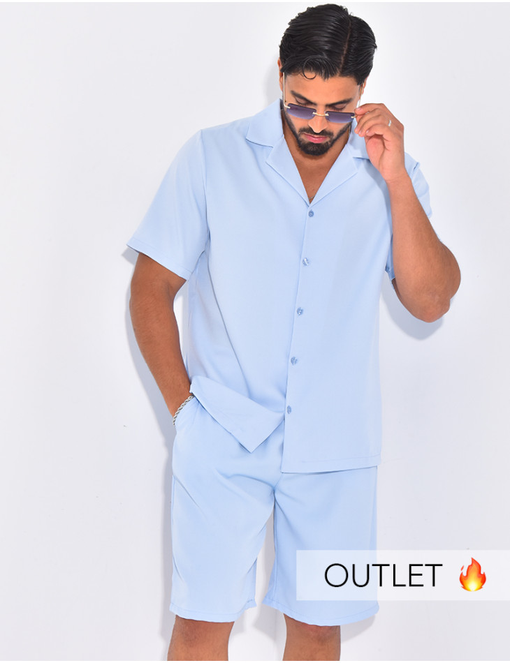 Ensemble uni short et chemise