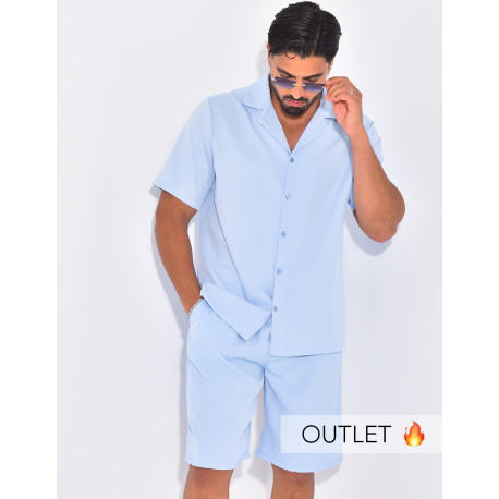 Ensemble uni short et chemise
