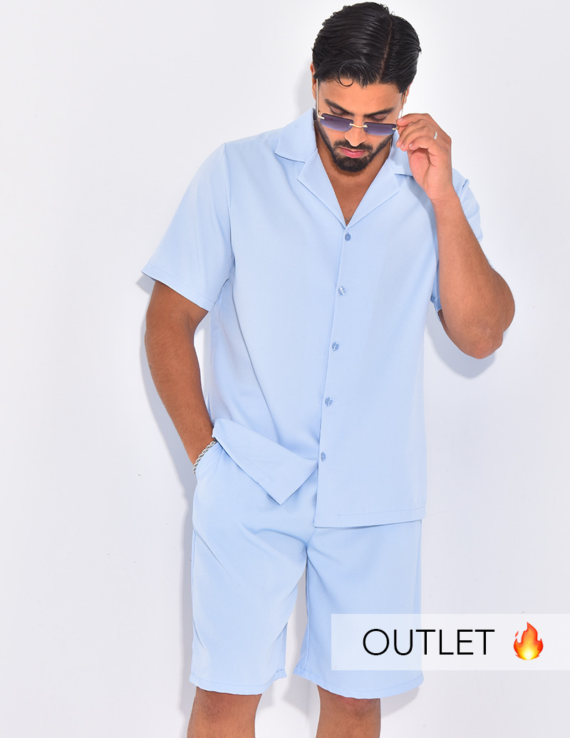 Ensemble uni short et chemise