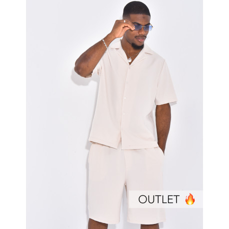 Ensemble uni short et chemise