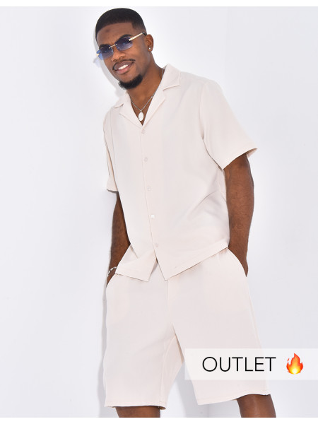 Ensemble uni short et chemise