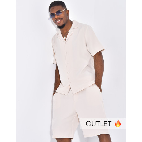 Ensemble uni short et chemise