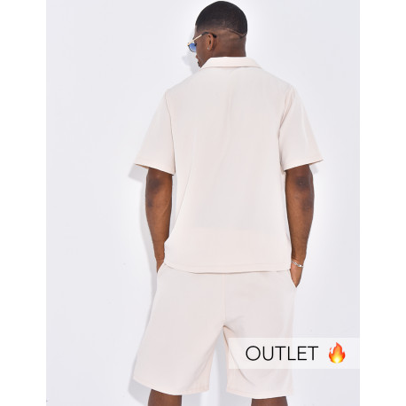 Ensemble uni short et chemise