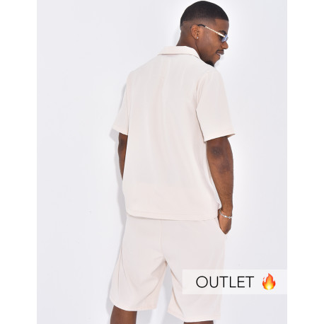 Ensemble uni short et chemise