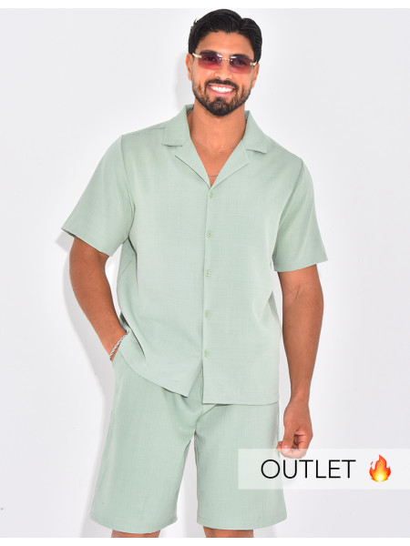 Ensemble uni short et chemise