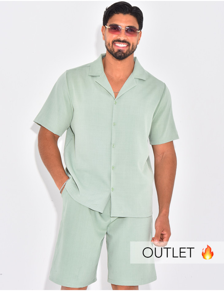 Ensemble uni short et chemise