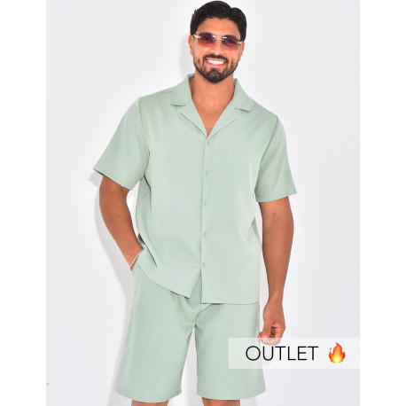 Ensemble uni short et chemise