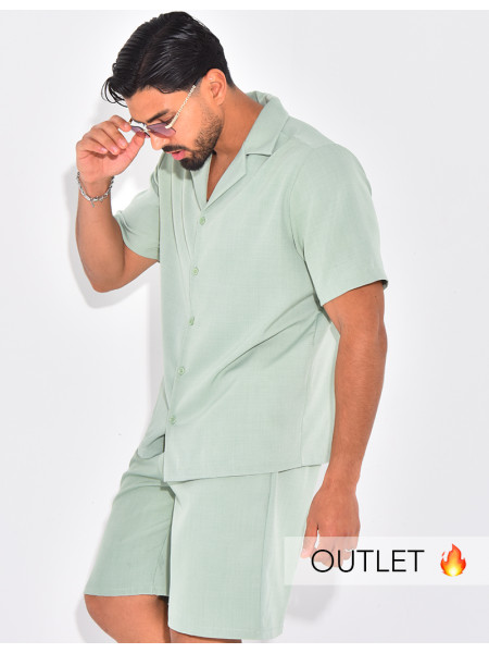 Ensemble uni short et chemise