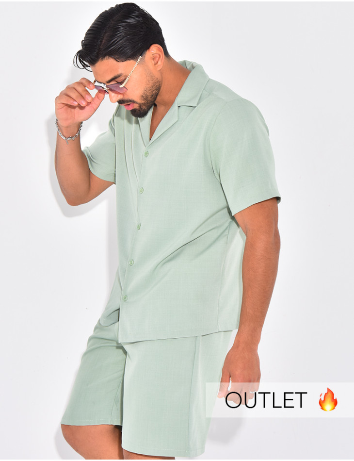 Ensemble uni short et chemise