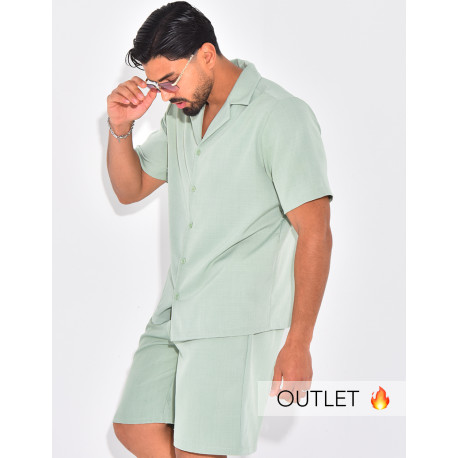 Ensemble uni short et chemise