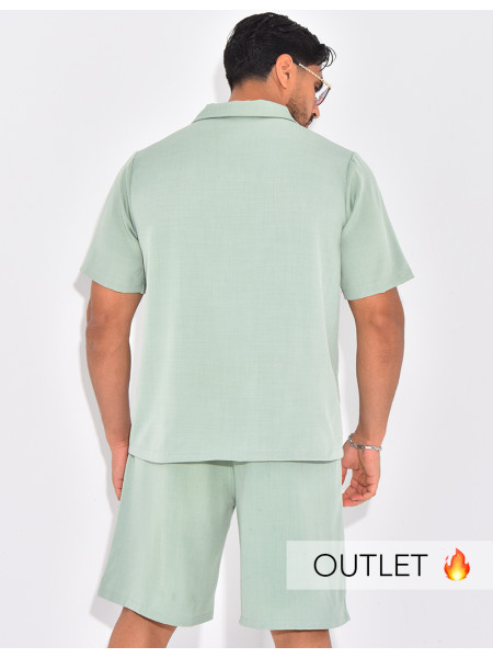 Ensemble uni short et chemise