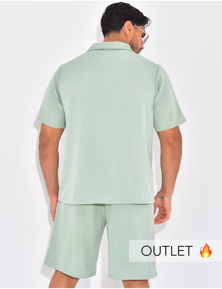 Ensemble uni short et chemise