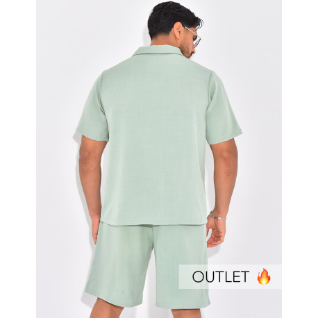 Ensemble uni short et chemise