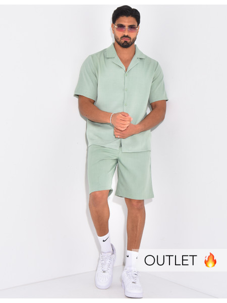 Ensemble uni short et chemise