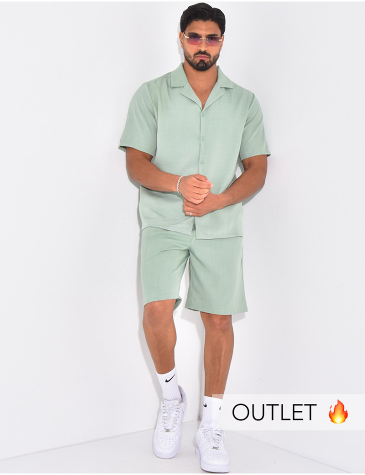 Ensemble uni short et chemise