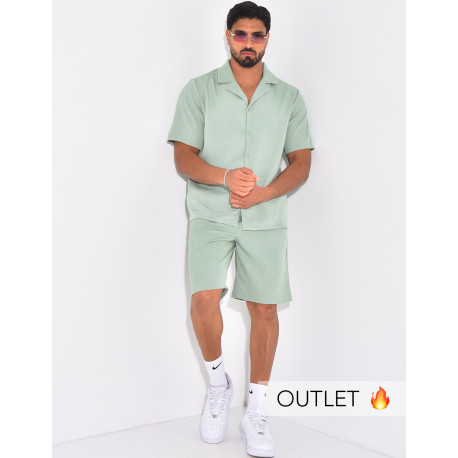 Ensemble uni short et chemise