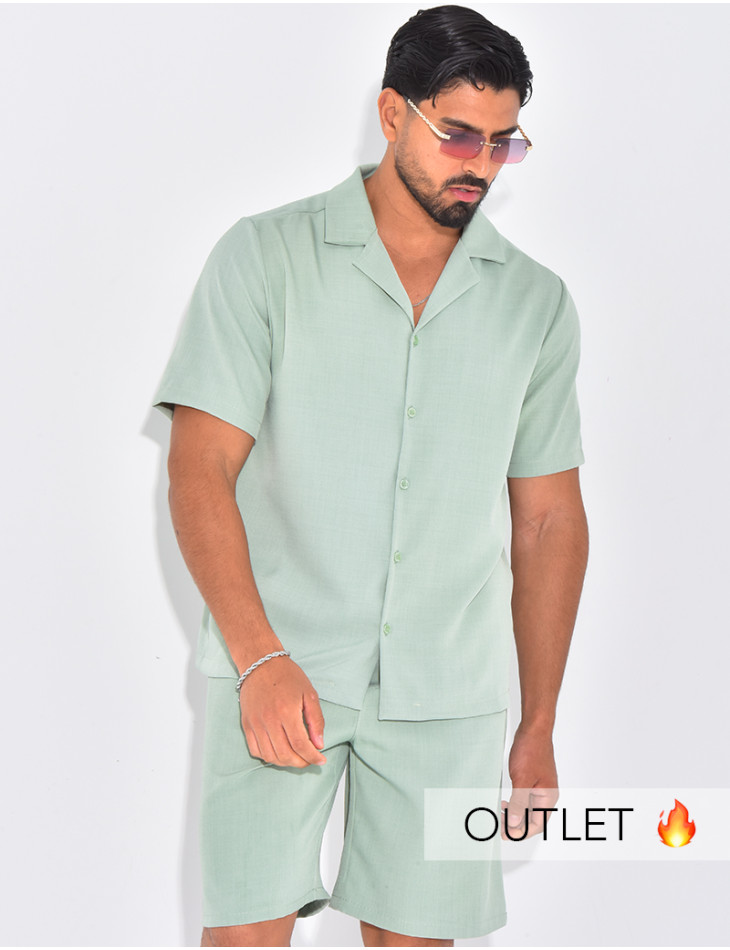 Ensemble uni short et chemise