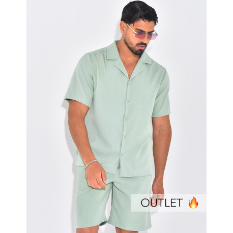 Ensemble uni short et chemise