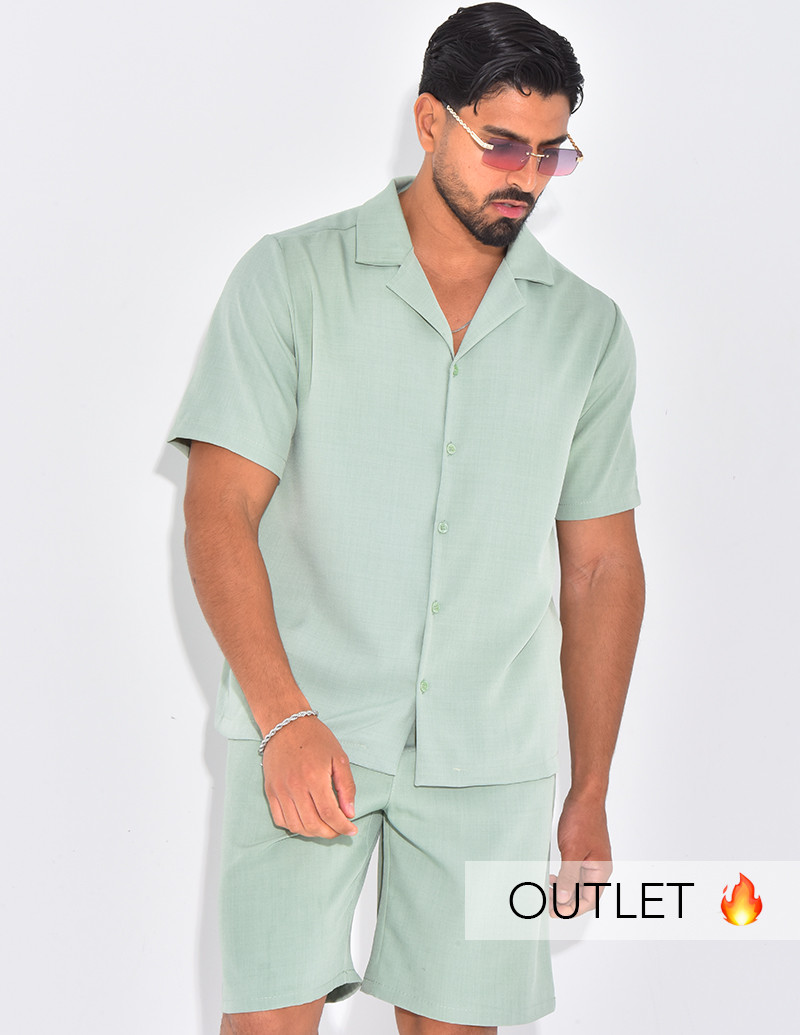 Ensemble uni short et chemise