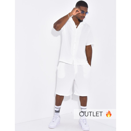 Ensemble uni short et chemise