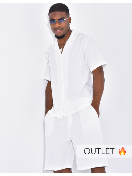 Ensemble uni short et chemise