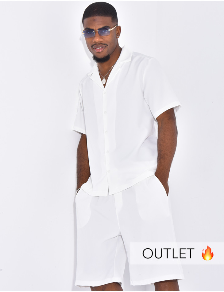 Ensemble uni short et chemise