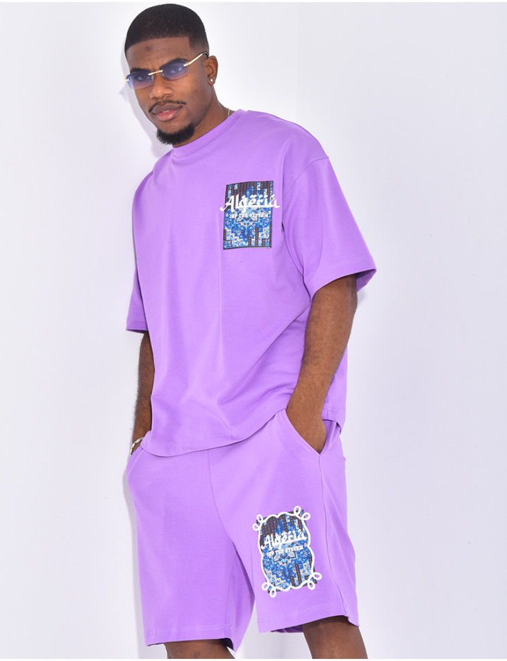Ensemble short et t-shirt "Algéria"