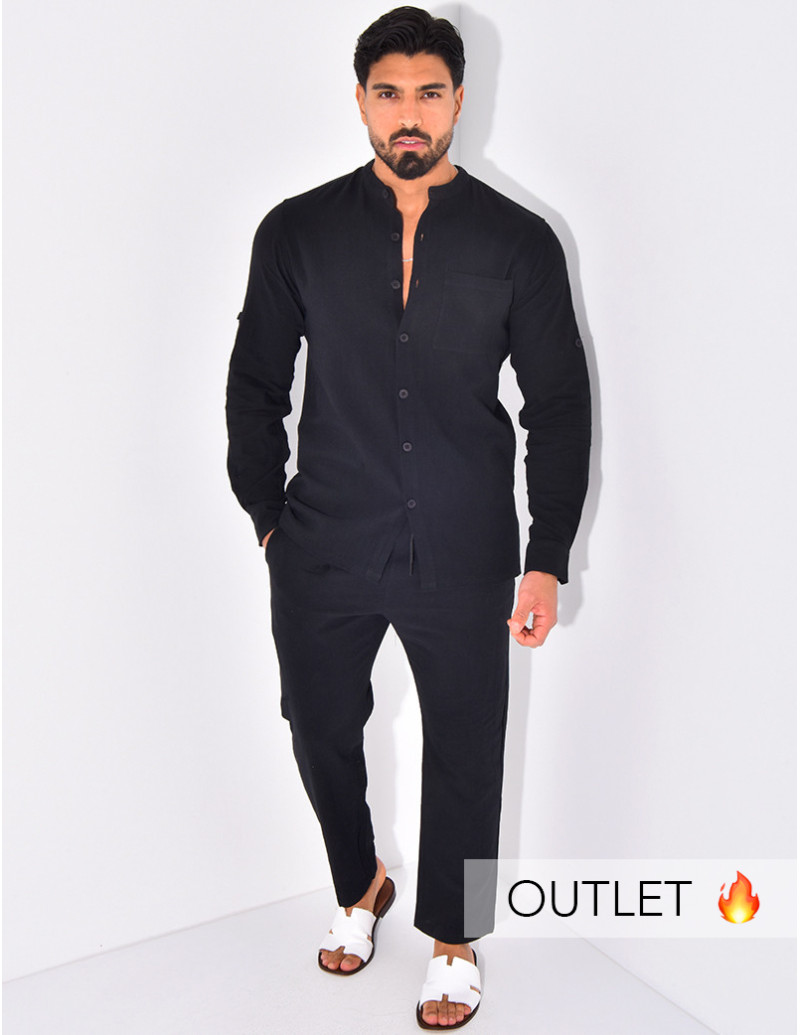 Ensemble en lin pantalon et...