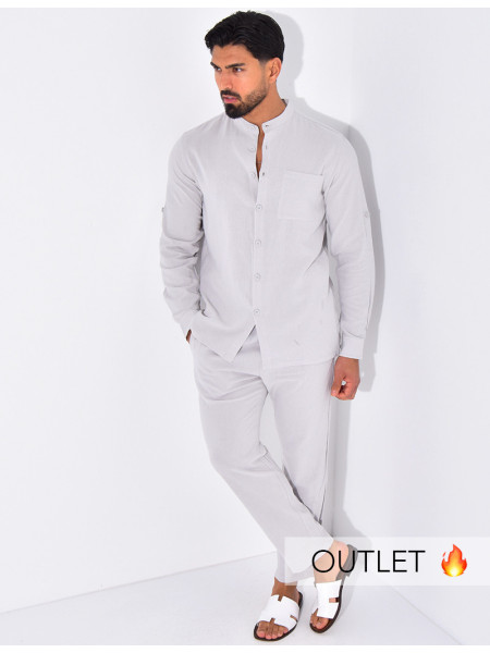 Ensemble en lin pantalon et chemise