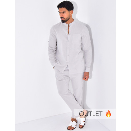 Ensemble en lin pantalon et chemise