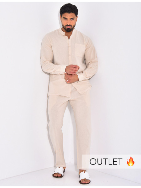 Ensemble en lin pantalon et chemise