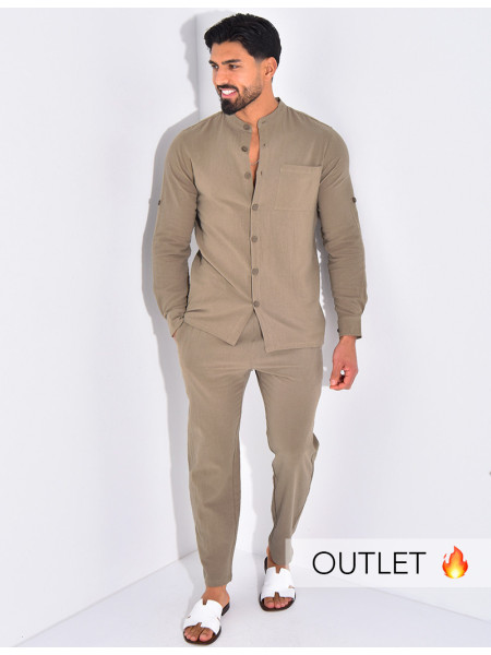 Ensemble en lin pantalon et chemise