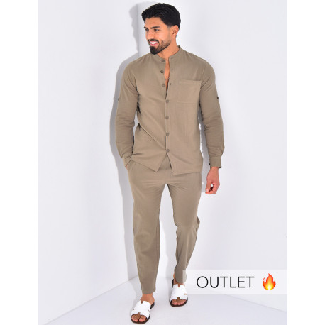 Ensemble en lin pantalon et chemise