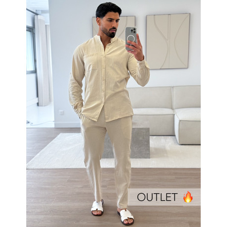 Ensemble en lin pantalon et chemise