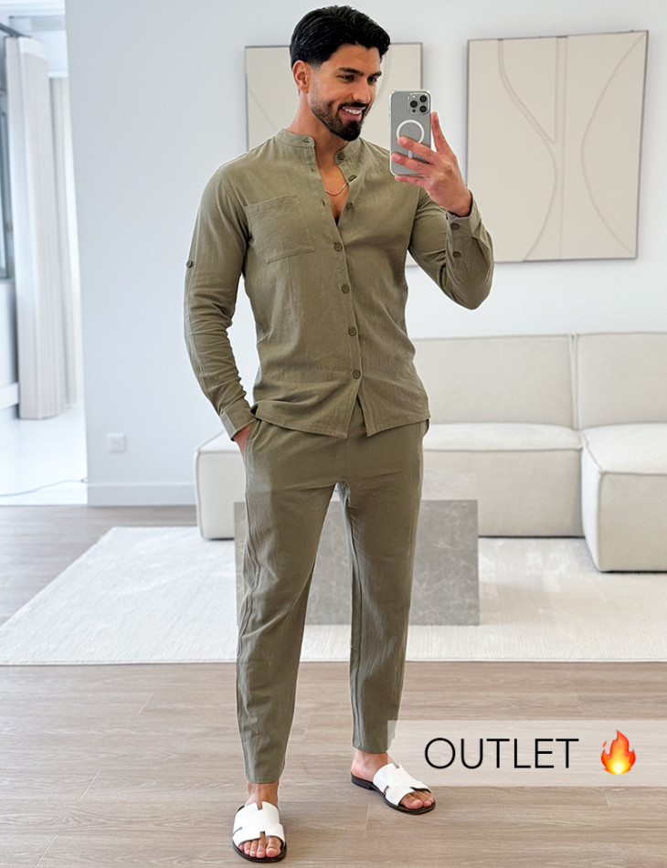 Ensemble en lin pantalon et chemise