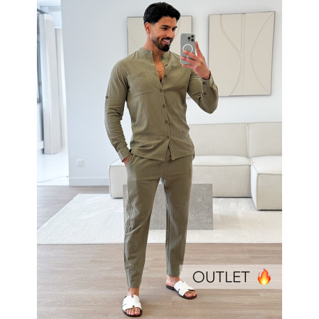 Ensemble en lin pantalon et chemise