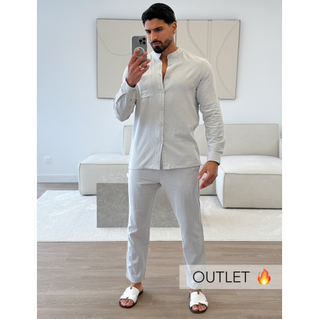 Ensemble en lin pantalon et chemise